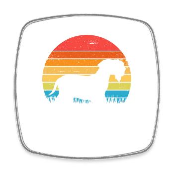 Cesky Terrier Hund - Cesky Terrier - Viereckiger Kühlschrankmagnet - Weiß - Vorne