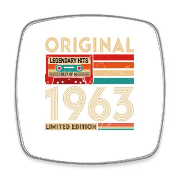 Original legendäre Hits Das Beste von 1963 - Viereckiger Kühlschrankmagnet - Weiß - Vorne