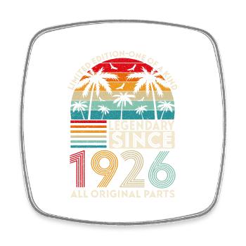Légendaire Depuis 1926 Toutes Les Pièces D'origine - Magnet carré - blanc - Devant