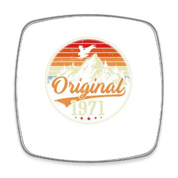 Original 1971 - Square fridge magnet - white - Front