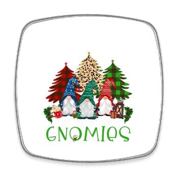 Hanging With My Gnomies - Square fridge magnet - white - Front