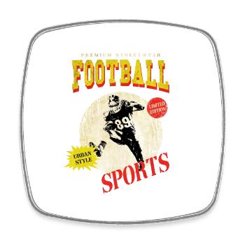 American Football Spieler Vintage Retro USA Sport - Viereckiger Kühlschrankmagnet - Weiß - Vorne