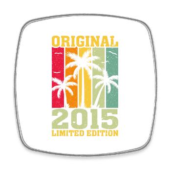 Original limited edition of 2015 - Square fridge magnet - white - Front