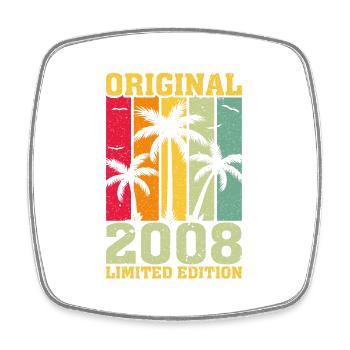 Original limitierte Auflage von 2008 - Viereckiger Kühlschrankmagnet - Weiß - Vorne