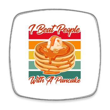 Breakfast Pancakes Pancakes Lovers Pank - Square fridge magnet - white - Front
