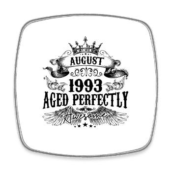 1993 | August Aged Perfectly 1993 Geburtstagsgeschenk - Viereckiger Kühlschrankmagnet - Weiß - Vorne