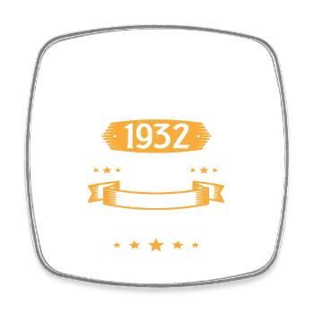 Août 1932 91 Ans Que Je Suis Génial Cadeau - Magnet carré - blanc - Devant