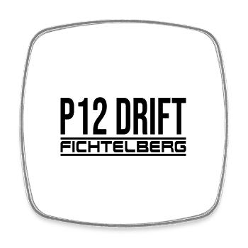 P12 Drift Fichtelberg - Viereckiger Kühlschrankmagnet - Weiß - Vorne