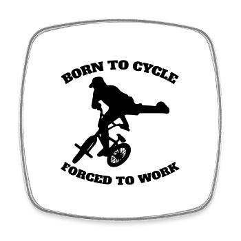 Bike Cycling Mountainbike Bike Tour - Square fridge magnet - white - Front