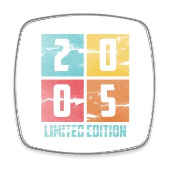 Édition Limitée 2005 18e anniversaire en 2023 Retro - Magnet carré - blanc - Devant