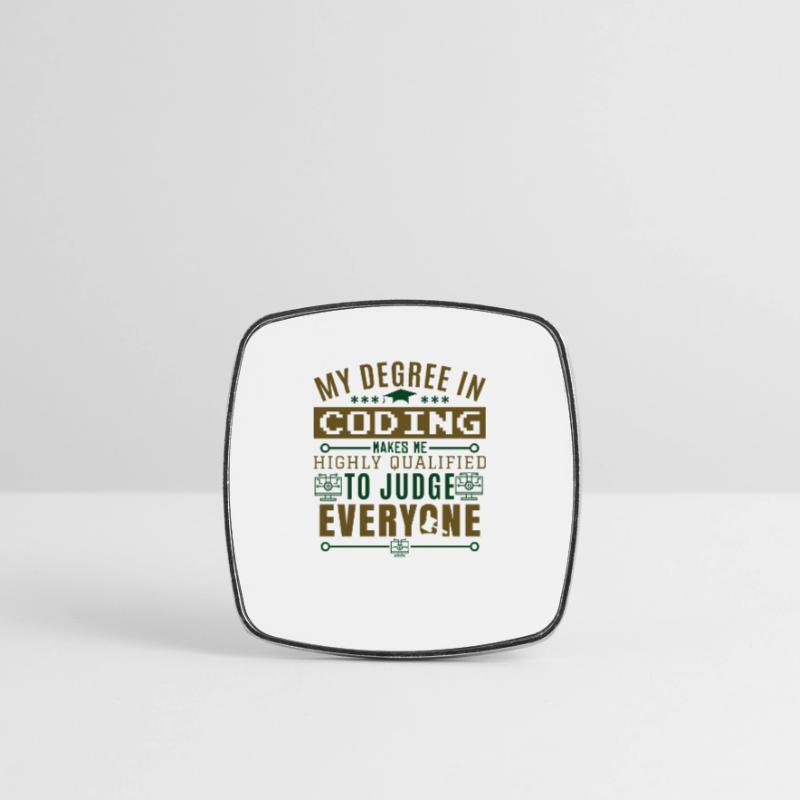Funny Coding Square fridge magnet