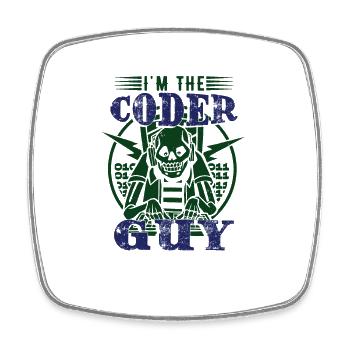 I'm The Coder Guy - Square fridge magnet - white - Front