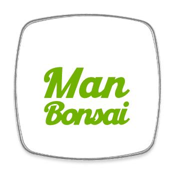 Bonsai Tree Gift Japan Bonsai Garden - Square fridge magnet - white - Front