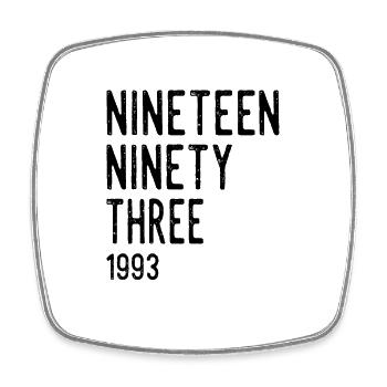 Vintage 1993 Birthday Retro Vintage Gift - Square fridge magnet - white - Front