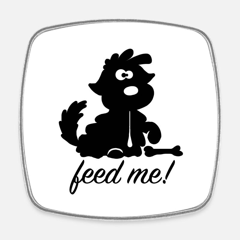 Feed Me Design - Magnet carré - blanc