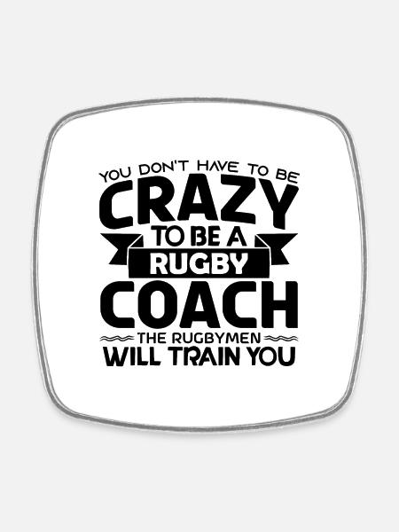 Rugby-Trainer | Rugby-Trainer-Geschenk Der beste Trainer - Viereckiger Kühlschrankmagnet - Weiß