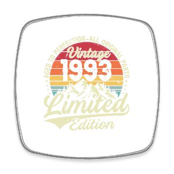 Vintage Birthday Gift 1993 Limited Edition - Square fridge magnet - white - Front