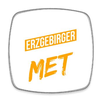 Erzgebirge Met Bier Honig - Viereckiger Kühlschrankmagnet - Weiß - Vorne