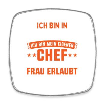Pensioner Retirement Grandpa Grandad Gift - Viereckiger Kühlschrankmagnet - Weiß - Vorne