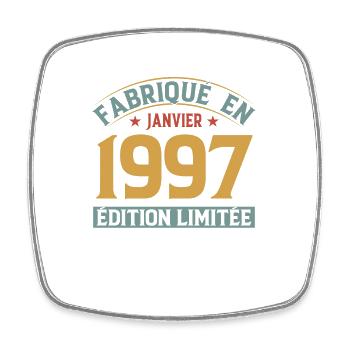 Fabriqué En Janvier 1997 Édition Limitée - Magnet carré - blanc - Devant