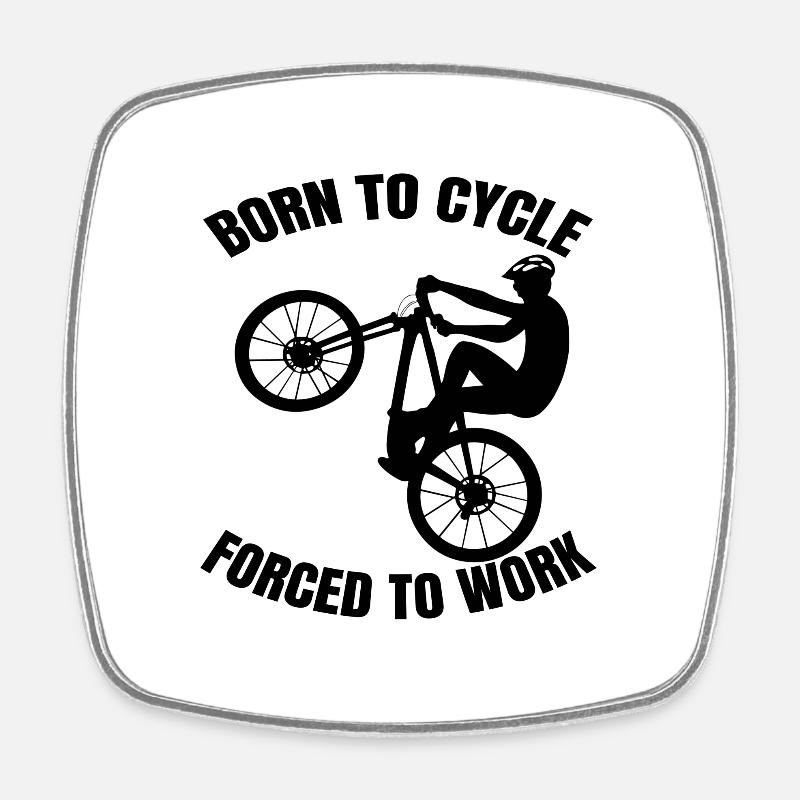 Cyclisme VTT Cyclisme Cyclisme - Magnet carré - blanc