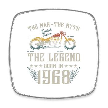 L'homme Le Mythe La Légende Né En 1968 Cadeau - Magnet carré - blanc - Devant