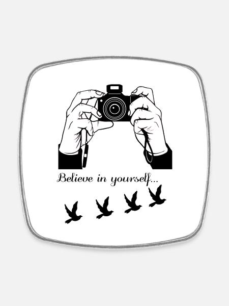 Photographe passionné - Magnet carré - blanc