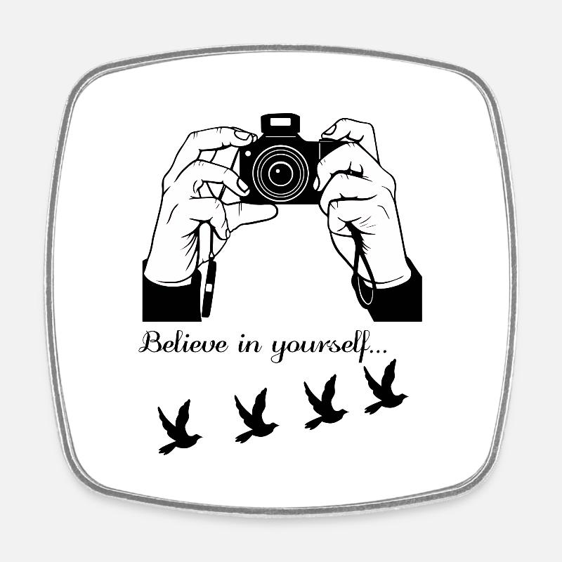 Photographe passionné - Magnet carré - blanc