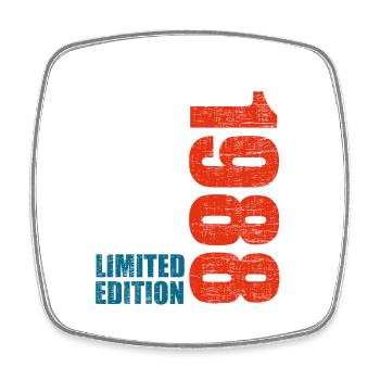 35e anniversaire Hommes Femmes 35 ans 1988 Drôle de cadeau - Magnet carré - blanc - Devant