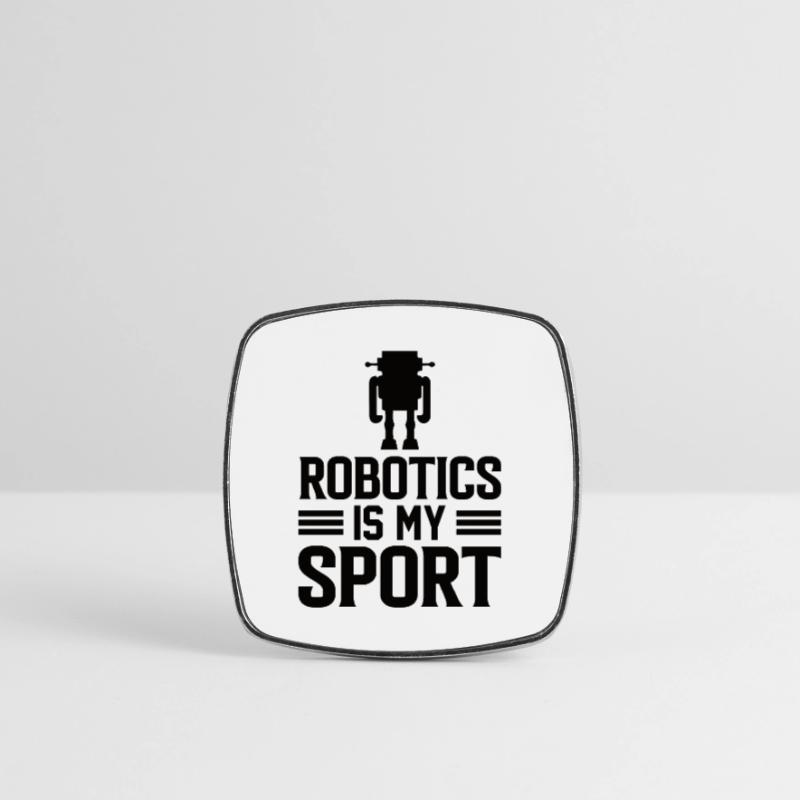 Robot Programmer Automation Technician Square fridge magnet