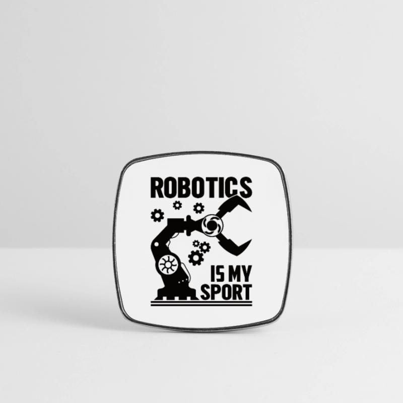 Robot Programmer Automation Technician Square fridge magnet