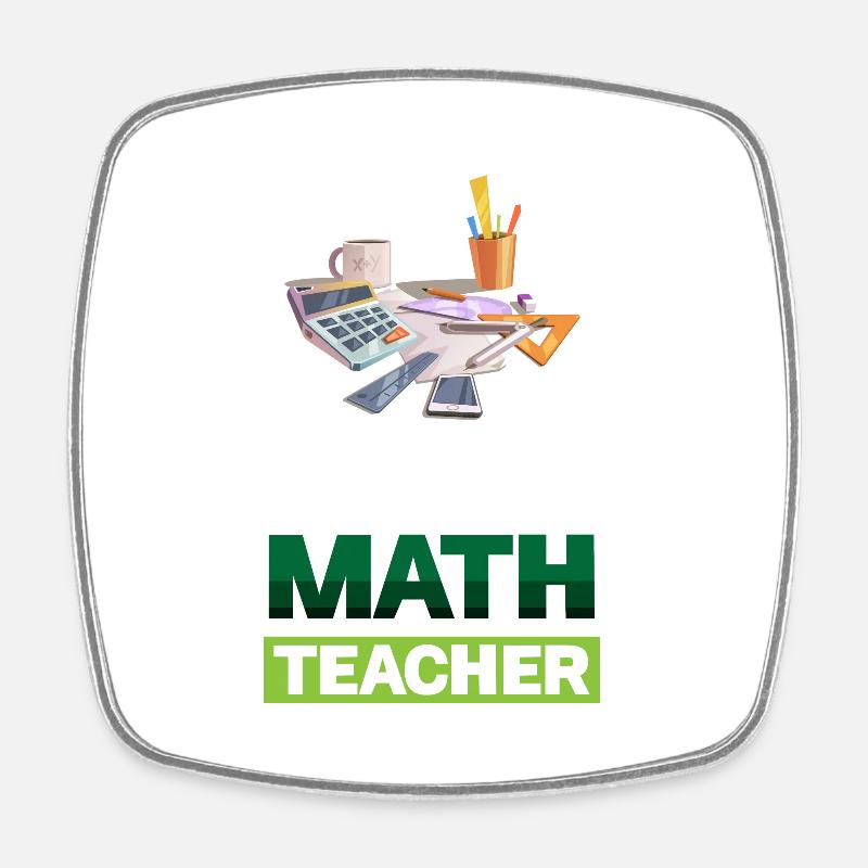 Fa La La La La La Professeur de mathématiques - Magnet carré - blanc