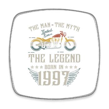 The man the myth The legend born in 1997 gift - Square fridge magnet - white - Front