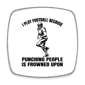 Football Players Football Coaches American Football - Square fridge magnet - white - Front