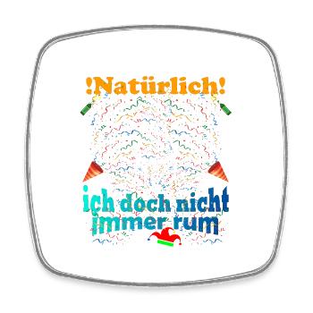 Kostüm Natürlich Verkleidet - Viereckiger Kühlschrankmagnet - Weiß - Vorne