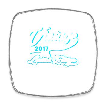Limited Edition 2017 Vintage - Viereckiger Kühlschrankmagnet - Weiß - Vorne