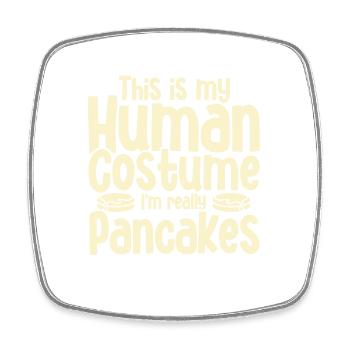 Pancakes Food Lover Best Pancake Maker - Square fridge magnet - white - Front