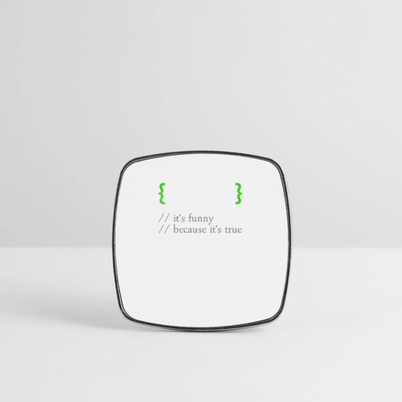 ! Falsch Lustig Programmierer Programmierer Computerentwickler Viereckiger Kühlschrankmagnet