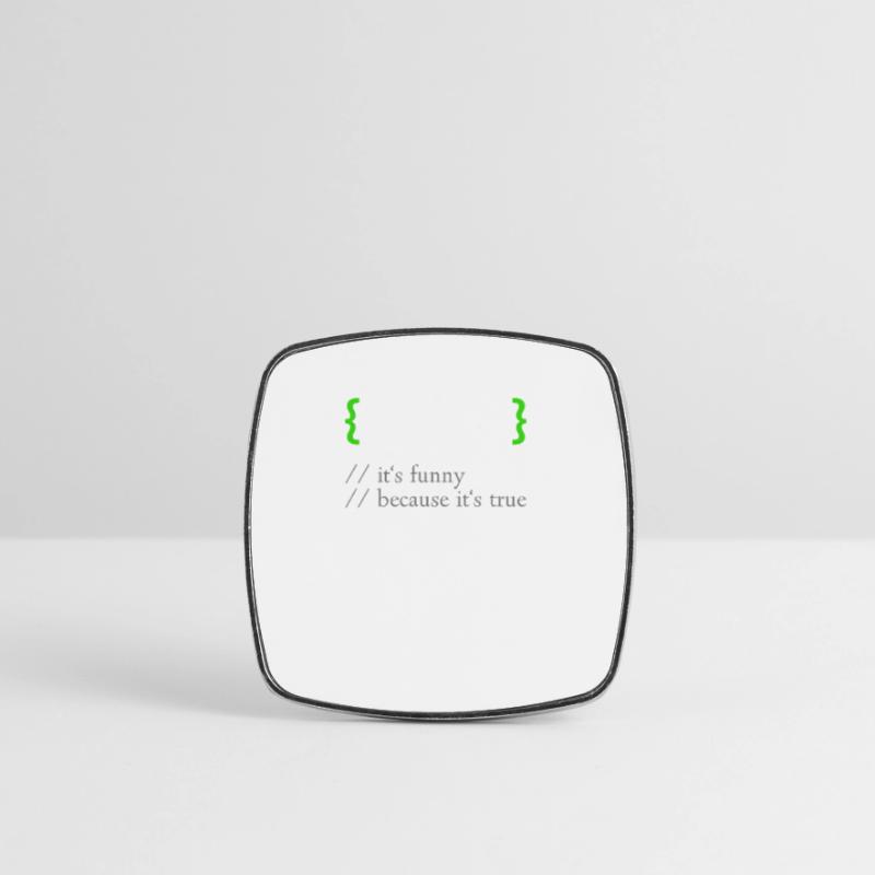 ! False - Lustige Codierung Programmierer Computerprogramm Viereckiger Kühlschrankmagnet