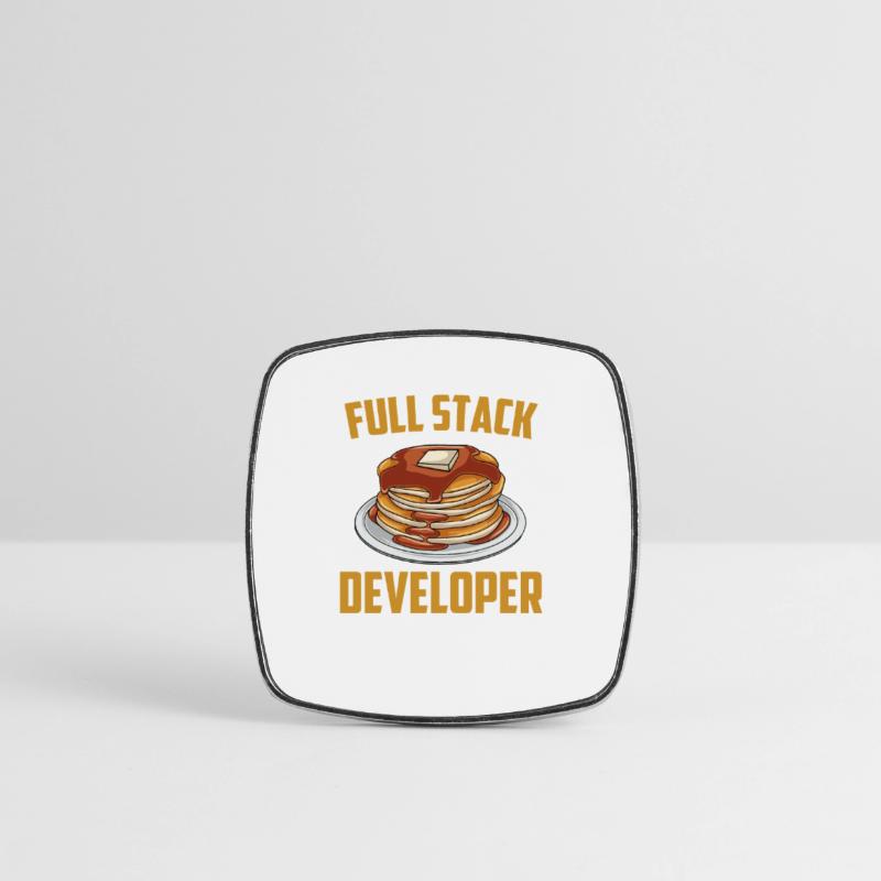 Full Stack Entwickler - Coder Science Programmer Viereckiger Kühlschrankmagnet