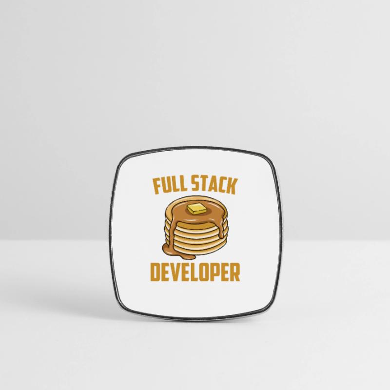 Full Stack Developer - Computer Coder Programmer Square fridge magnet