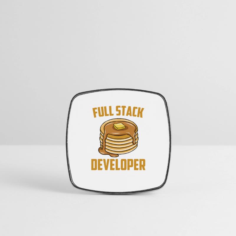 Full Stack Entwickler - Computer Coder Programmierer Viereckiger Kühlschrankmagnet