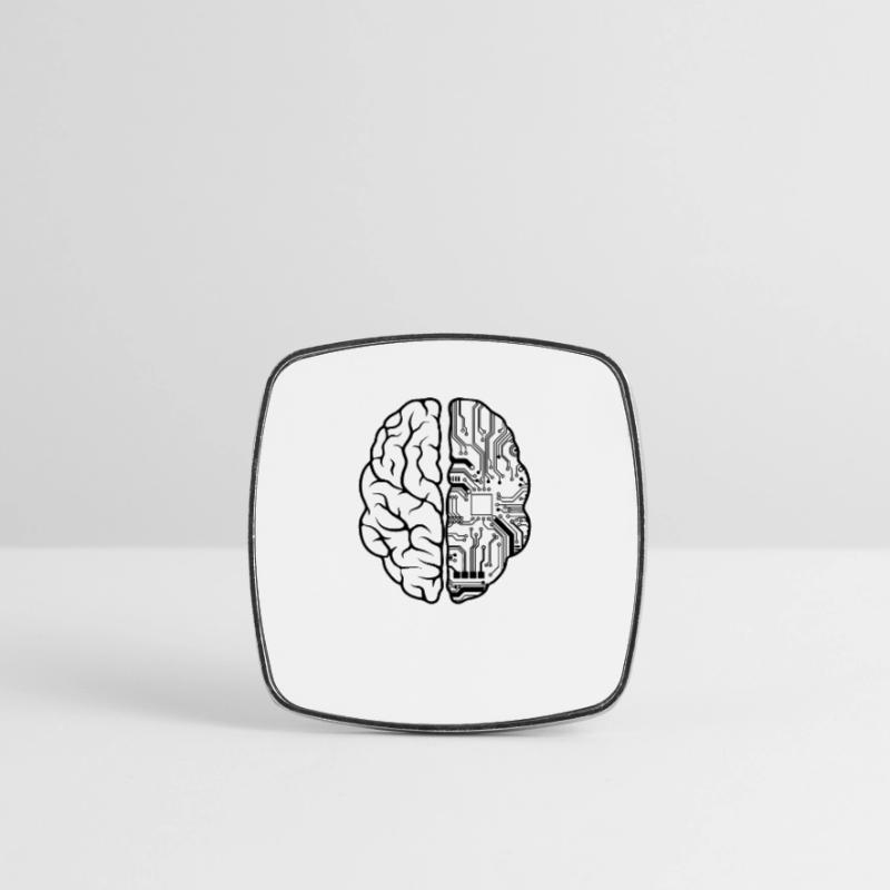 Programmierer Coder - Entwickler Programmieren Brain Fun Viereckiger Kühlschrankmagnet