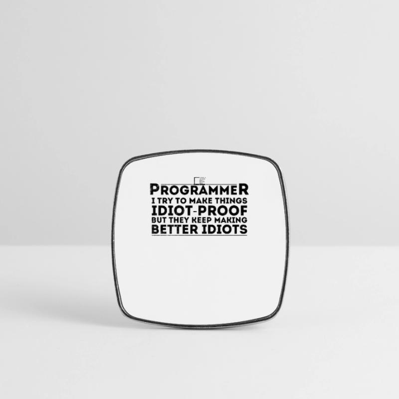 Drôle Programmeur Humour Codeur Informatique Programmation Magnet carré