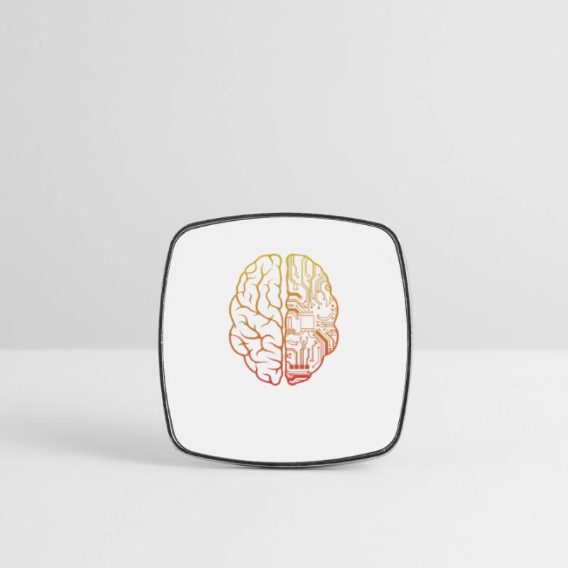 Programmierer HTML - Entwickler Programmierung Brain Cool Viereckiger Kühlschrankmagnet