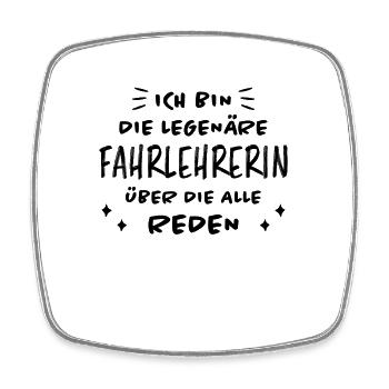 Fahrlehrerin Fahrschule Fun Fahrlehrerin Geschenk - Viereckiger Kühlschrankmagnet - Weiß - Vorne