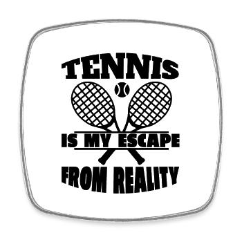 Club de tennis Amateurs de tennis Joueurs de tennis Tennis - Magnet carré - blanc - Devant