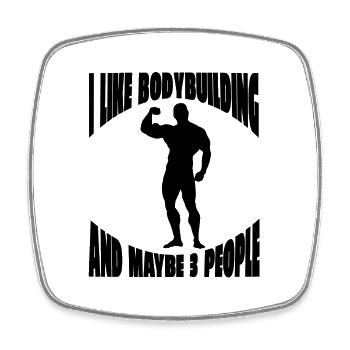 Fitness Bodybuilding Athletes Fitness Sports Sports - Square fridge magnet - white - Front