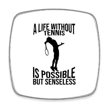 Tennisverein Tennisspieler Tennis Tennisliebhaber - Viereckiger Kühlschrankmagnet - Weiß - Vorne