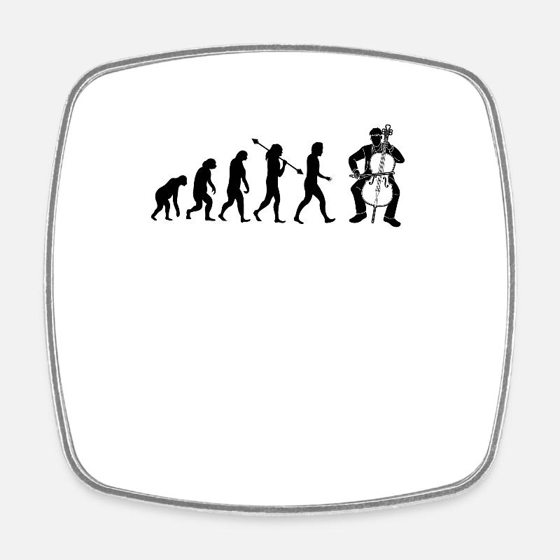 Cello cello player cellist - Square fridge magnet - white